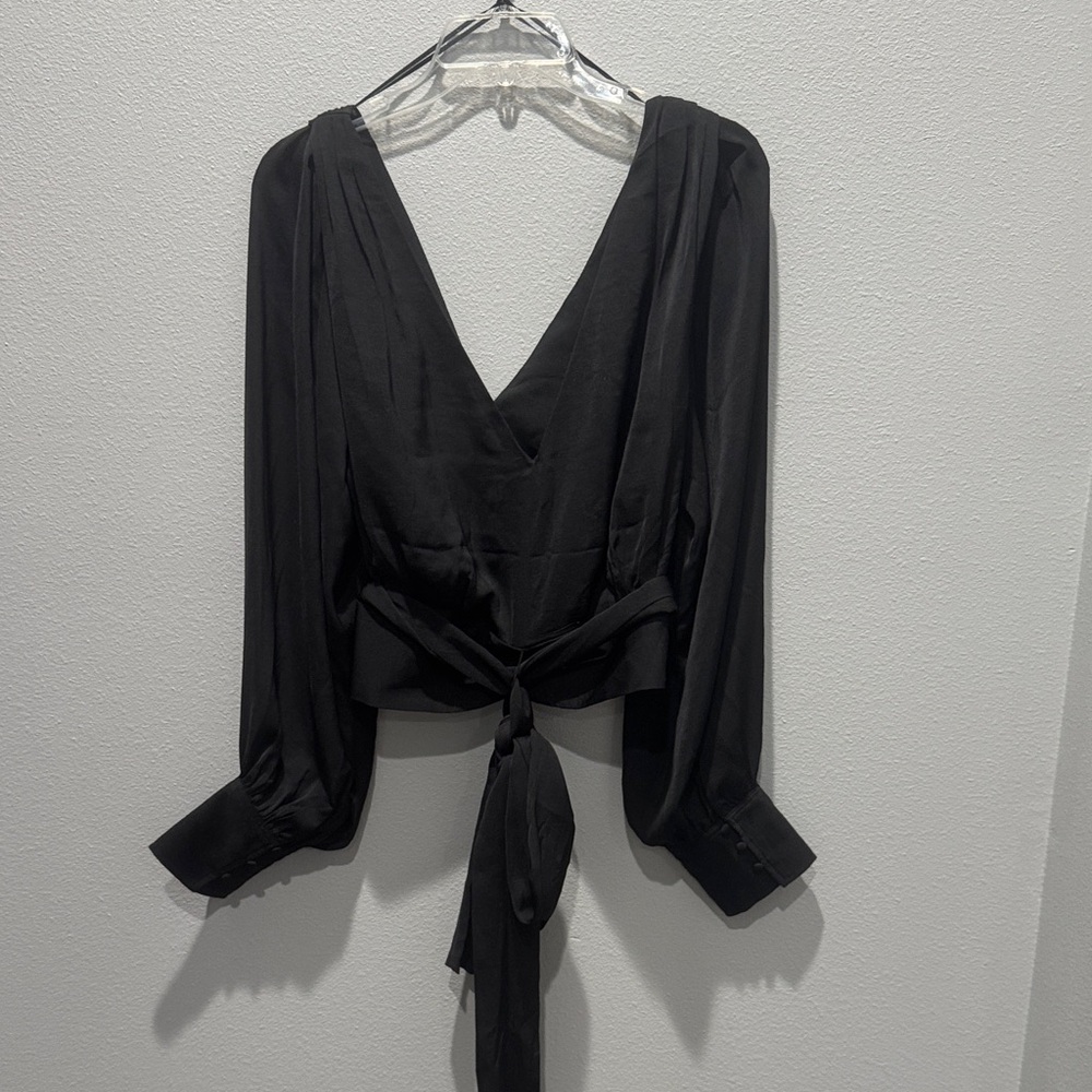 Banana Republic Black V-Neck Blouse